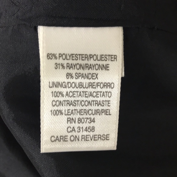 BCBGMAXAZRIA LaceUp Skirt with Leather Detail - Picture 4 of 4